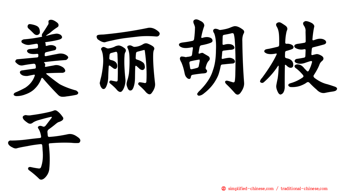 美丽胡枝子