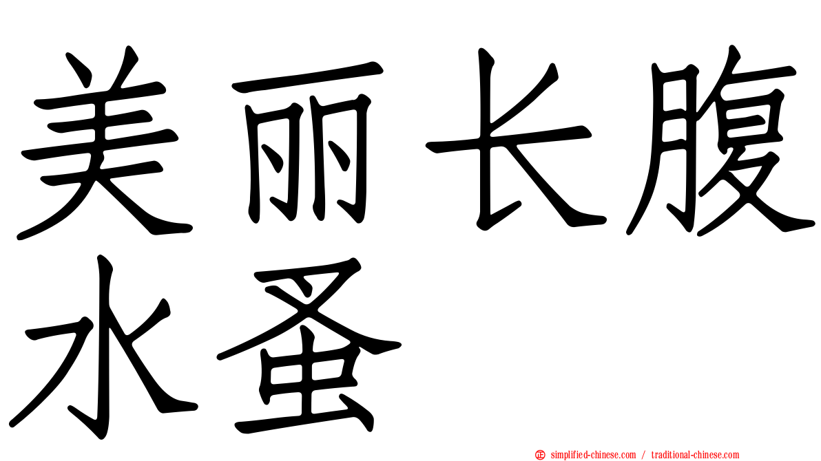 美丽长腹水蚤