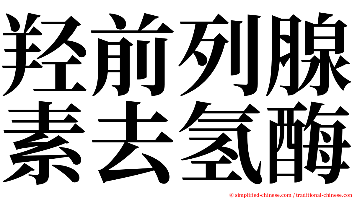 羟前列腺素去氢酶 serif font