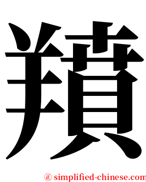 羵 serif font