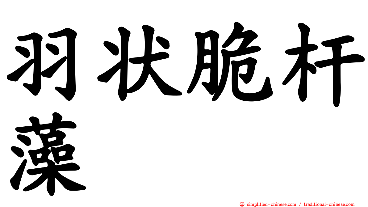 羽状脆杆藻