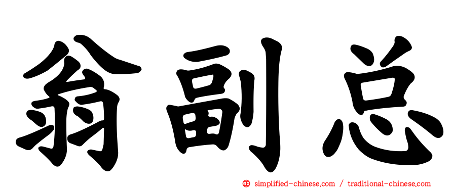 翁副总