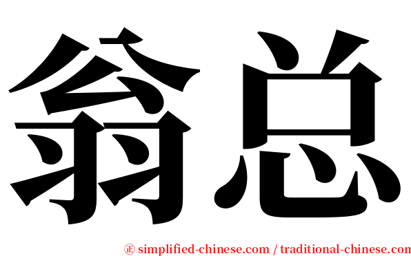 翁总 serif font