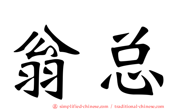 翁总