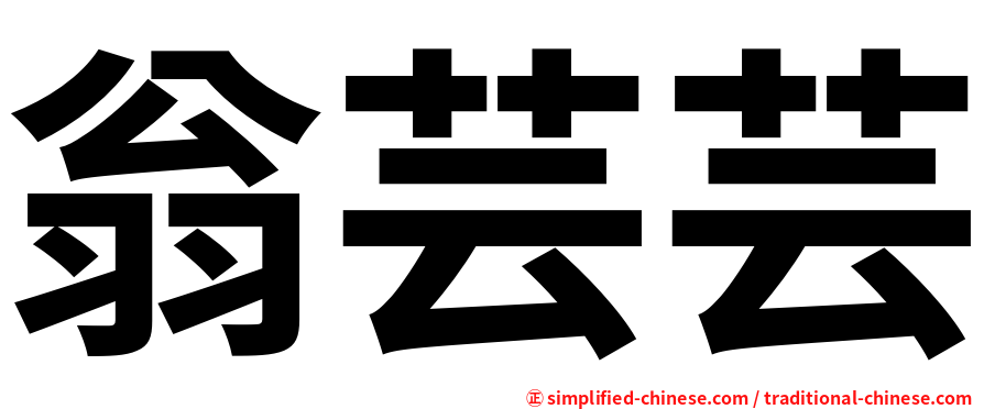 翁芸芸