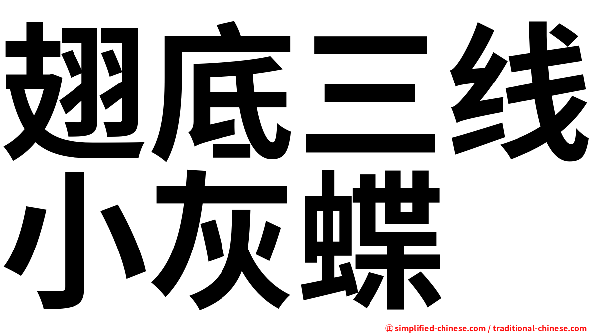 翅底三线小灰蝶