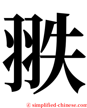 翐 serif font