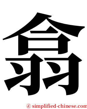 翕 serif font