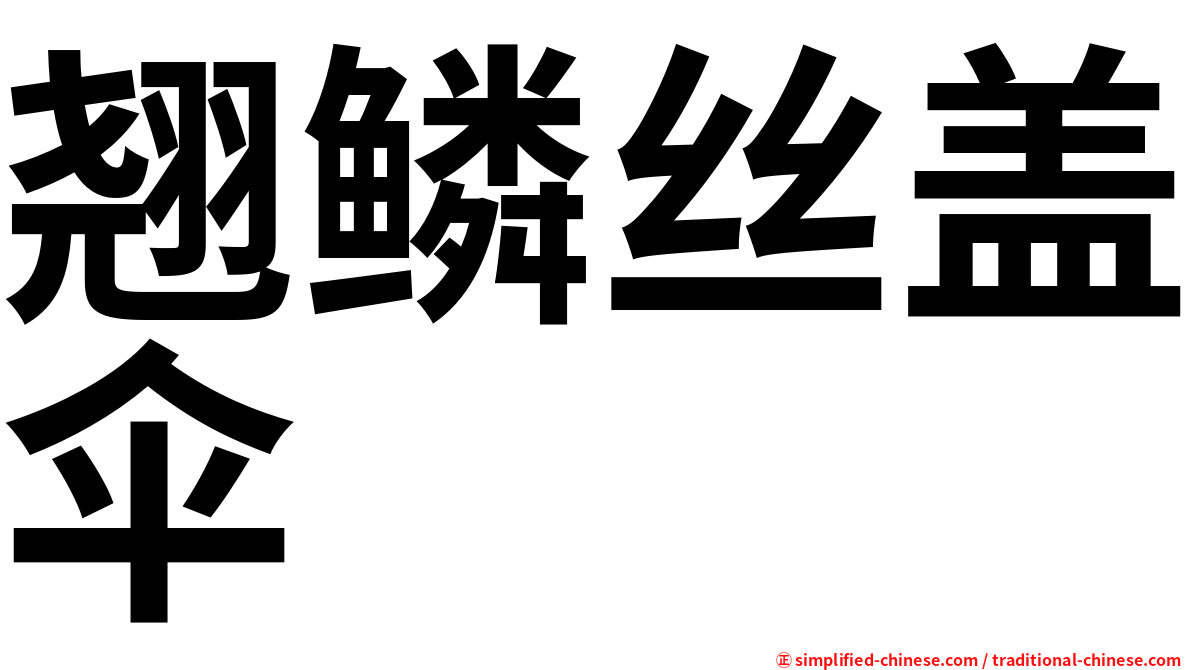 翘鳞丝盖伞