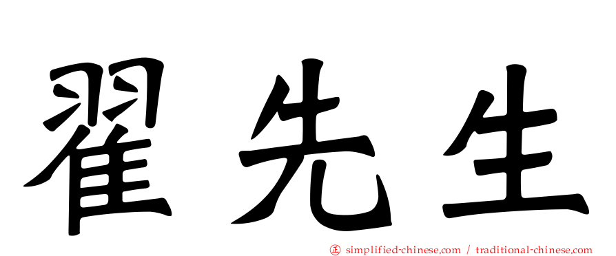 翟先生
