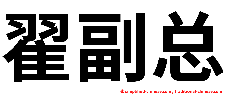 翟副总