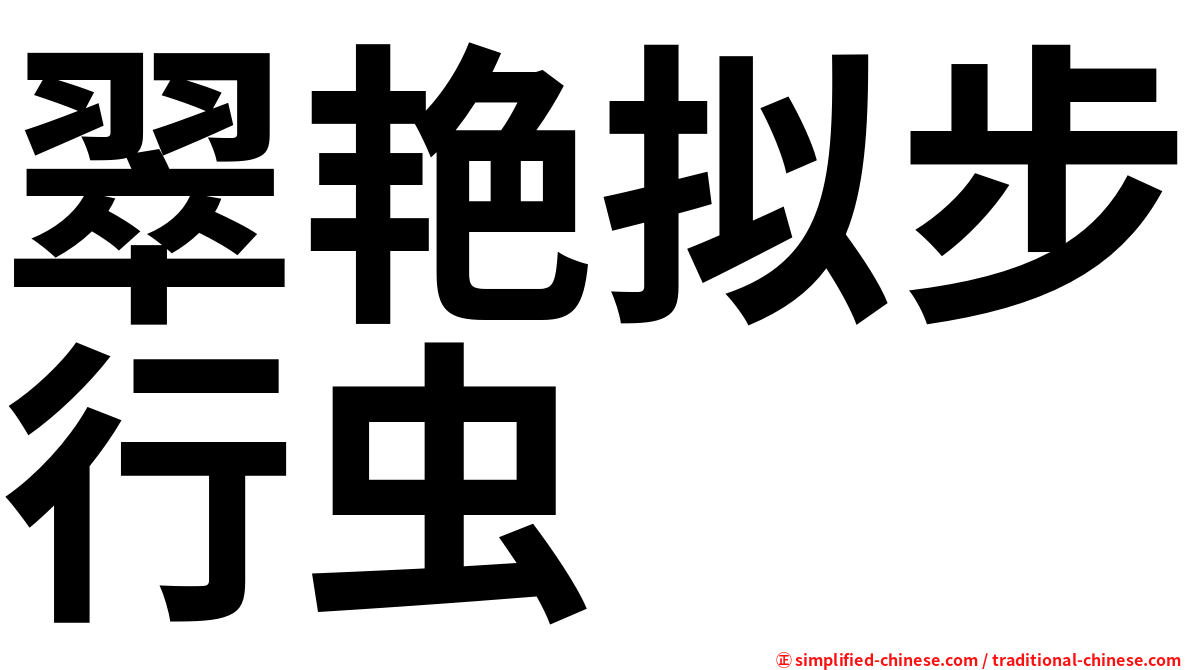 翠艳拟步行虫