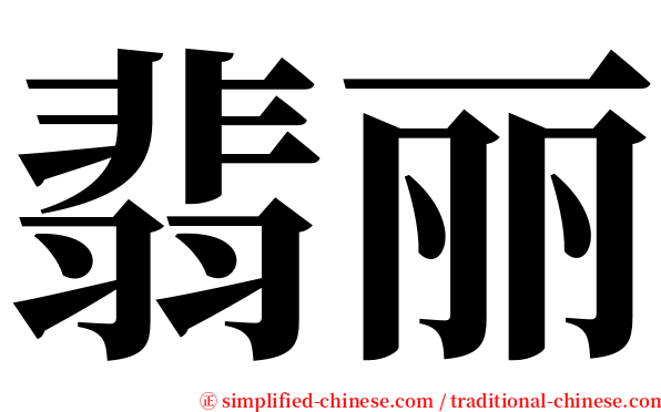 翡丽 serif font