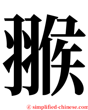 翭 serif font