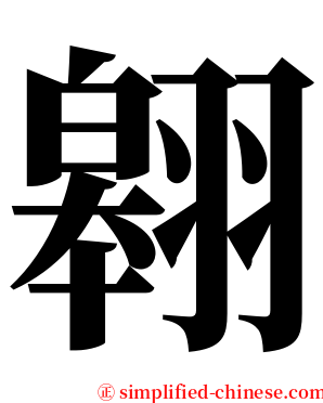 翱 serif font