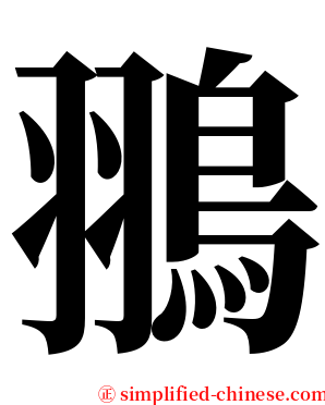 翵 serif font