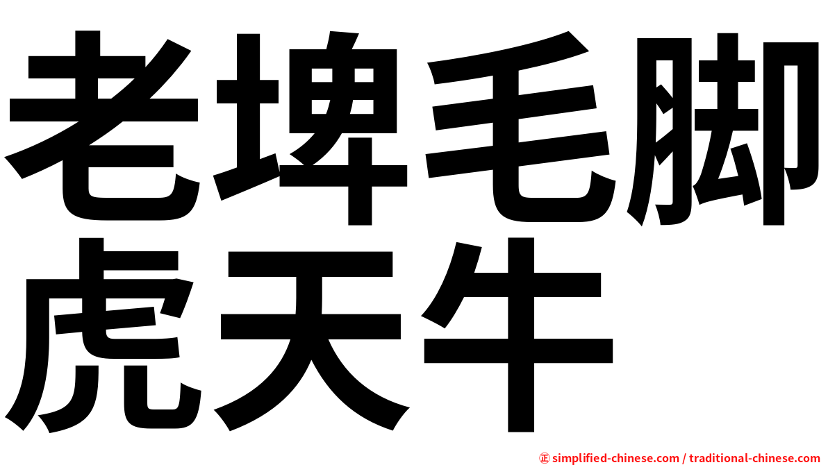 老埤毛脚虎天牛