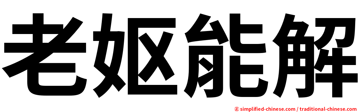 老妪能解