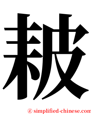 耚 serif font