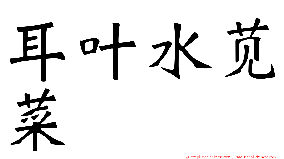 耳叶水苋菜