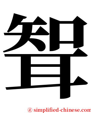 聟 serif font