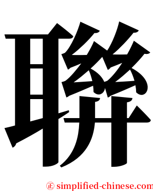 聨 serif font