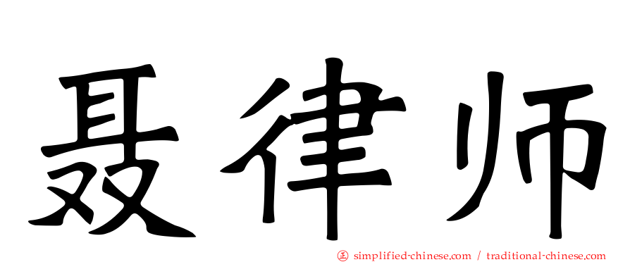 聂律师