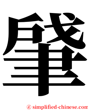 肈 serif font