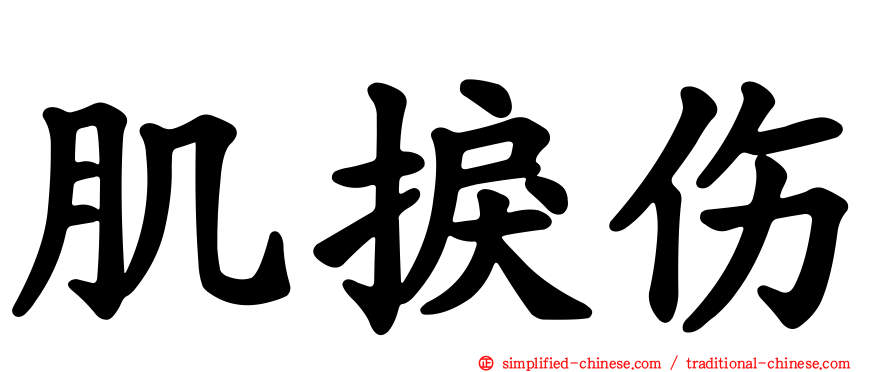 肌捩伤