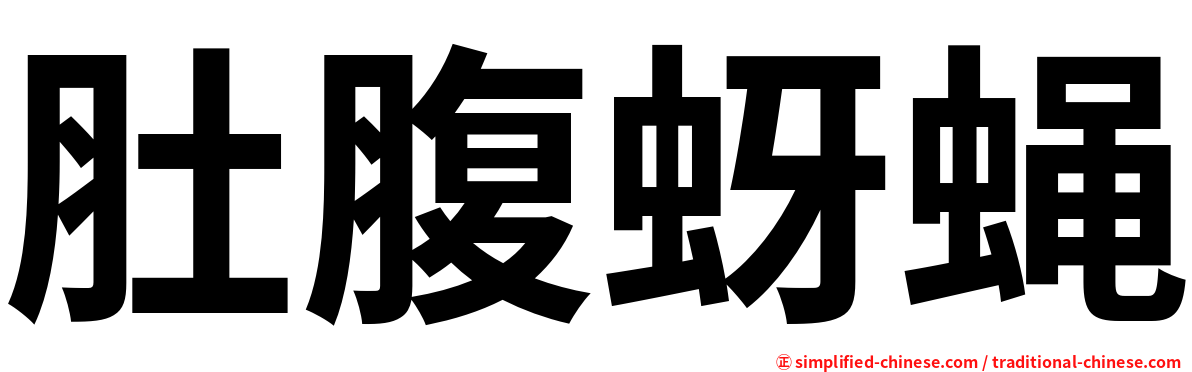 肚腹蚜蝇