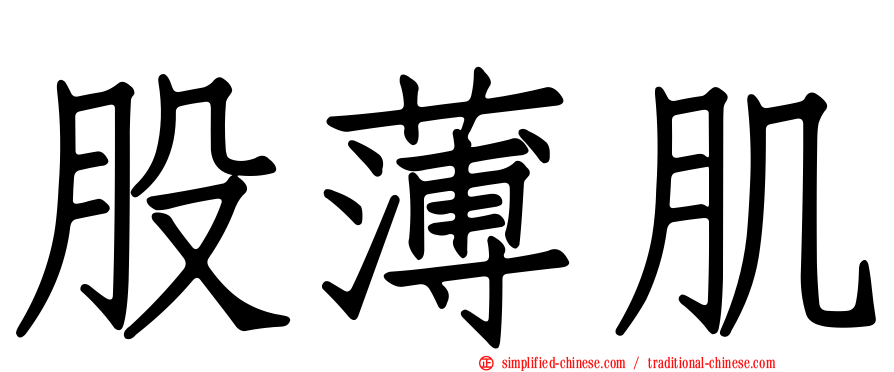股薄肌