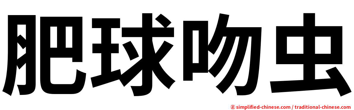 肥球吻虫
