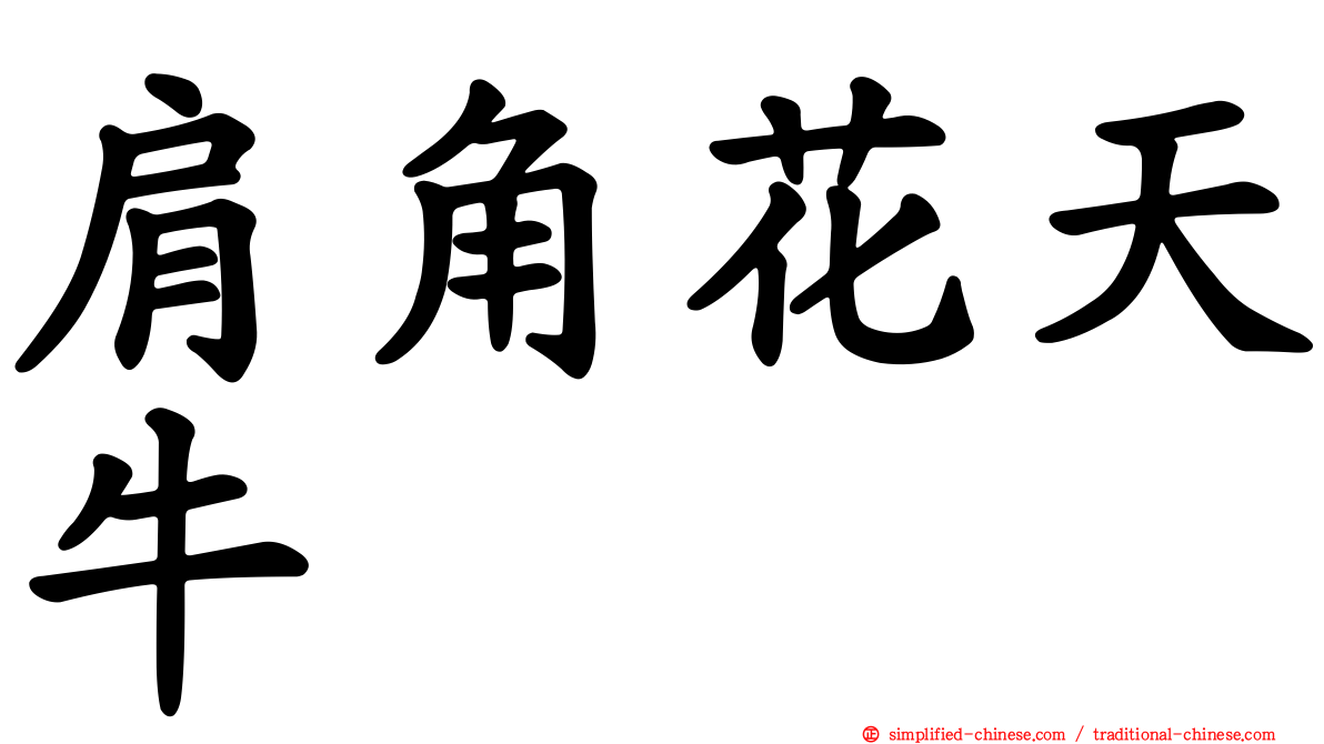 肩角花天牛