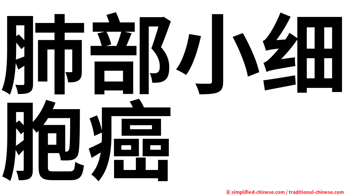 肺部小细胞癌