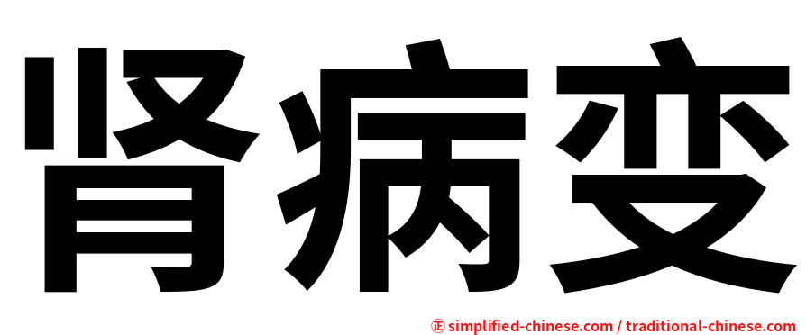 肾病变