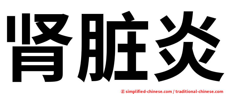 肾脏炎