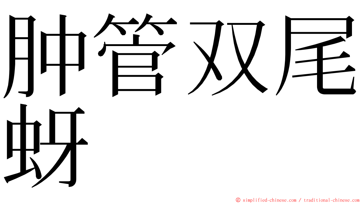 肿管双尾蚜 ming font