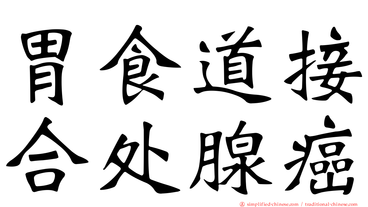 胃食道接合处腺癌