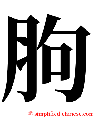 胊 serif font
