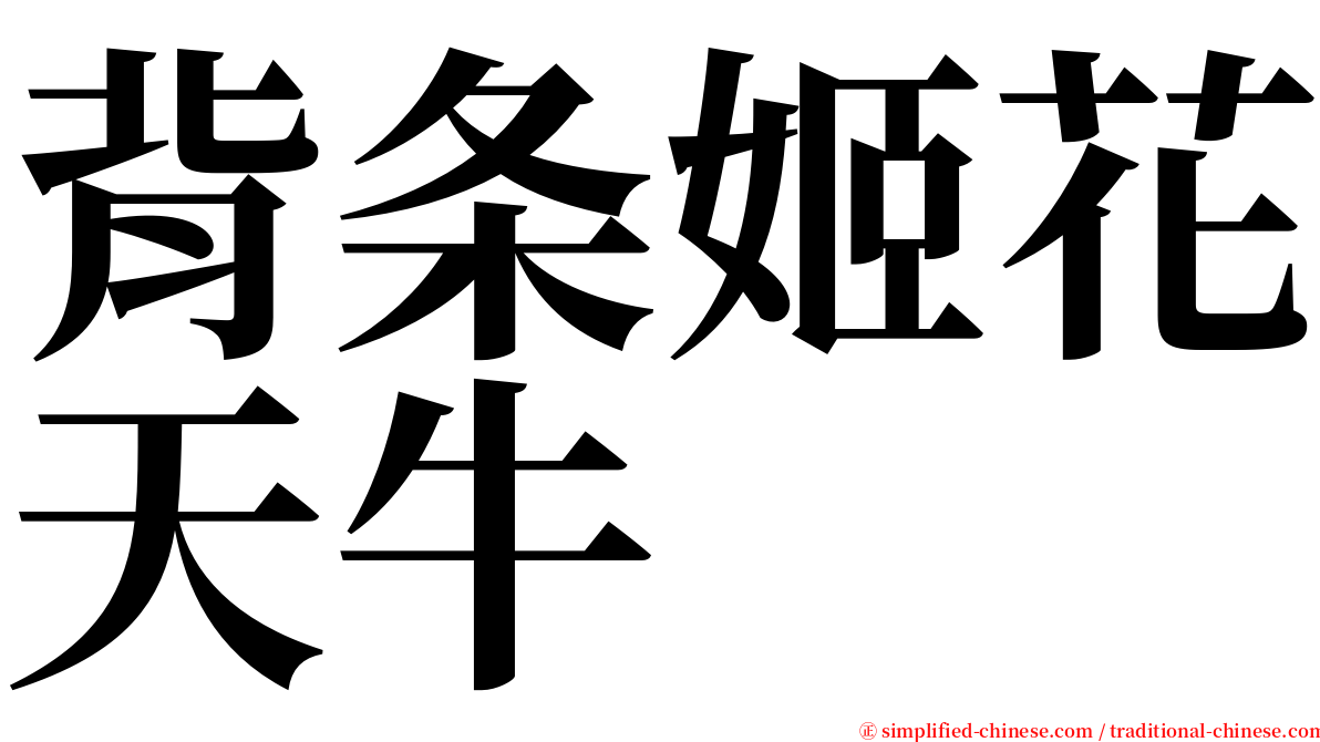 背条姬花天牛 serif font