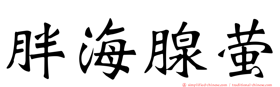 胖海腺萤