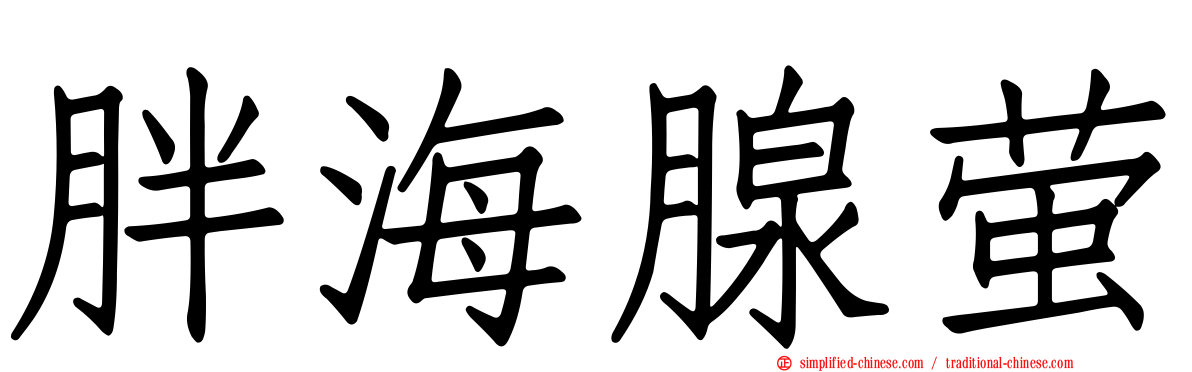 胖海腺萤