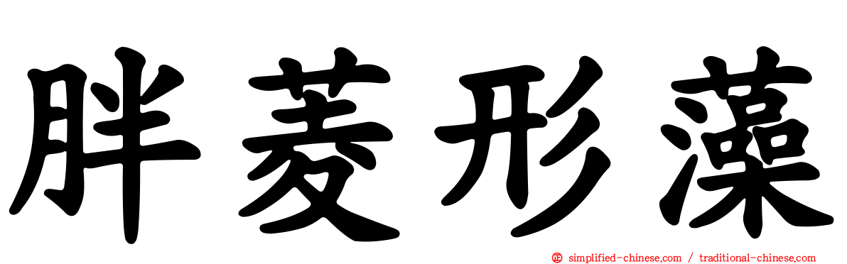 胖菱形藻