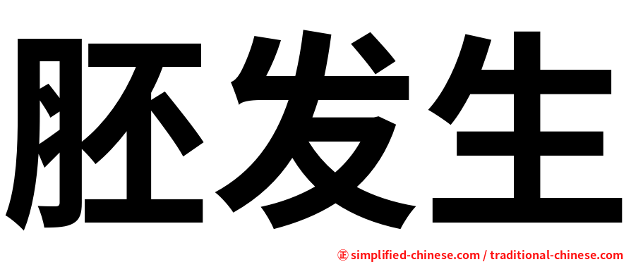 胚发生