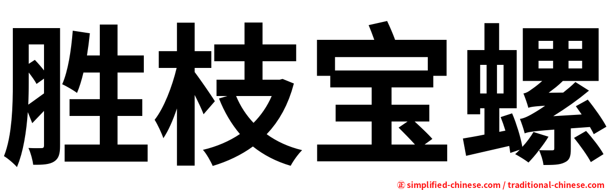 胜枝宝螺