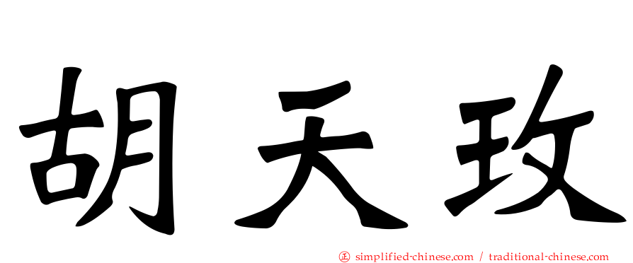 胡天玫
