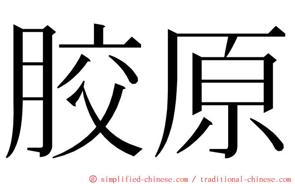 胶原 ming font