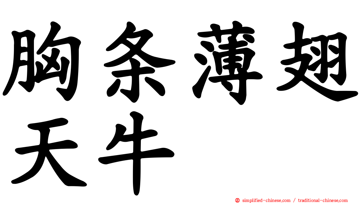 胸条薄翅天牛