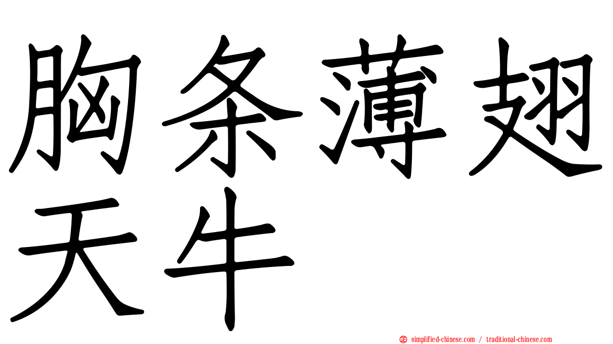 胸条薄翅天牛