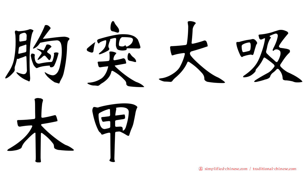 胸突大吸木甲